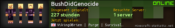 Benutzerleisten 560x90 für BushDidGenocide