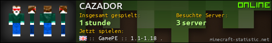 Benutzerleisten 560x90 für CAZADOR