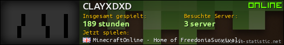 Benutzerleisten 560x90 für CLAYXDXD