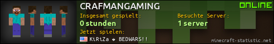 Benutzerleisten 560x90 für CRAFMANGAMING