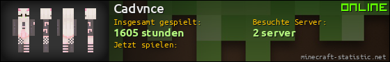Benutzerleisten 560x90 für Cadvnce