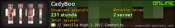 Benutzerleisten 560x90 für CadyBoo