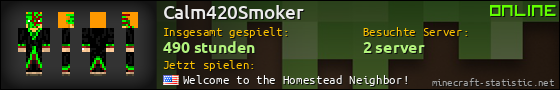 Benutzerleisten 560x90 für Calm420Smoker