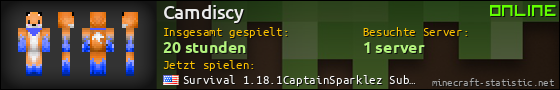 Benutzerleisten 560x90 für Camdiscy