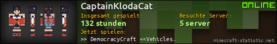 Benutzerleisten 560x90 für CaptainKlodaCat