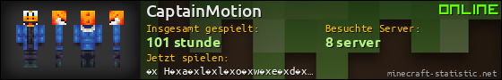 Benutzerleisten 560x90 für CaptainMotion