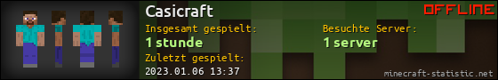 Benutzerleisten 560x90 für Casicraft