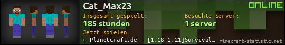 Benutzerleisten 560x90 für Cat_Max23