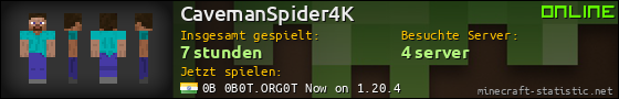 Benutzerleisten 560x90 für CavemanSpider4K