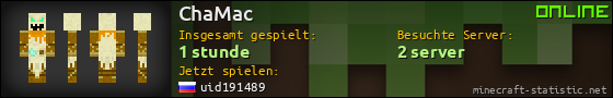 Benutzerleisten 560x90 für ChaMac