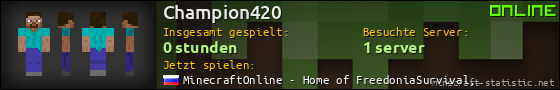 Benutzerleisten 560x90 für Champion420