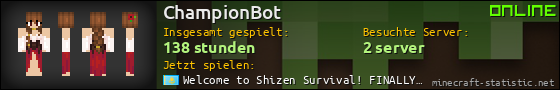 Benutzerleisten 560x90 für ChampionBot