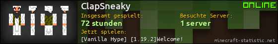 Benutzerleisten 560x90 für ClapSneaky