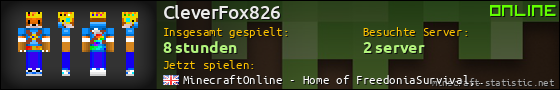 Benutzerleisten 560x90 für CleverFox826