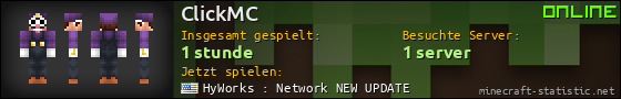 Benutzerleisten 560x90 für ClickMC