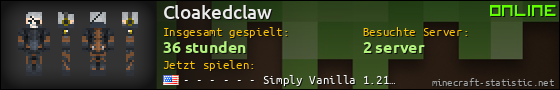 Benutzerleisten 560x90 für Cloakedclaw