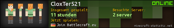 Benutzerleisten 560x90 für CloxTer521