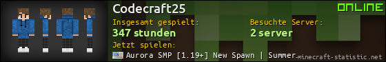 Benutzerleisten 560x90 für Codecraft25