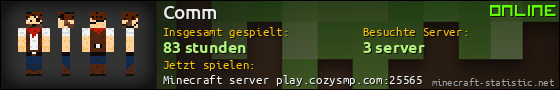 Benutzerleisten 560x90 für Comm