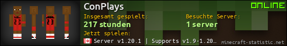 Benutzerleisten 560x90 für ConPlays