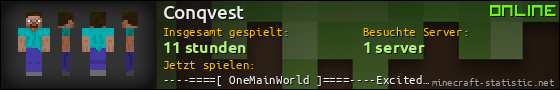 Benutzerleisten 560x90 für Conqvest