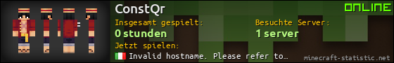 Benutzerleisten 560x90 für ConstQr