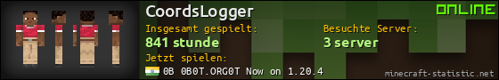 Benutzerleisten 560x90 für CoordsLogger