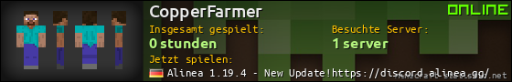 Benutzerleisten 560x90 für CopperFarmer