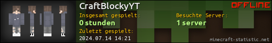 Benutzerleisten 560x90 für CraftBlockyYT