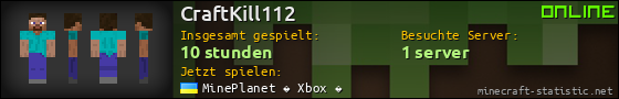 Benutzerleisten 560x90 für CraftKill112