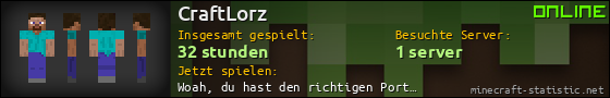 Benutzerleisten 560x90 für CraftLorz