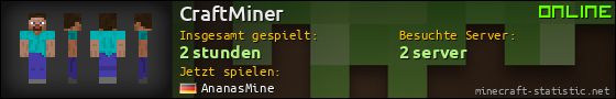 Benutzerleisten 560x90 für CraftMiner