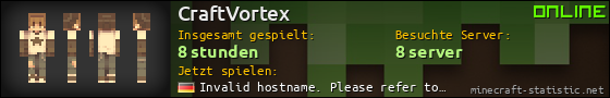 Benutzerleisten 560x90 für CraftVortex