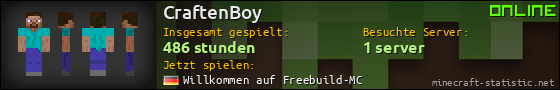 Benutzerleisten 560x90 für CraftenBoy