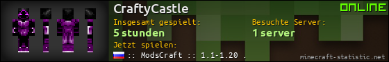 Benutzerleisten 560x90 für CraftyCastle