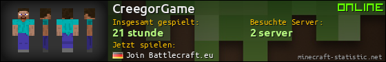 Benutzerleisten 560x90 für CreegorGame