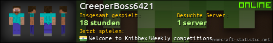 Benutzerleisten 560x90 für CreeperBoss6421