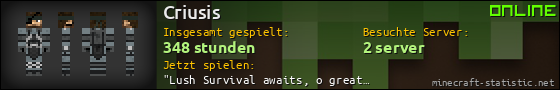 Benutzerleisten 560x90 für Criusis
