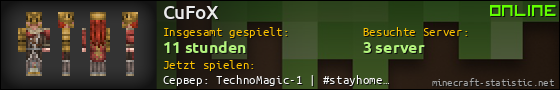 Benutzerleisten 560x90 für CuFoX
