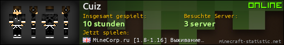 Benutzerleisten 560x90 für Cuiz