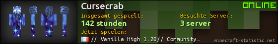 Benutzerleisten 560x90 für Cursecrab