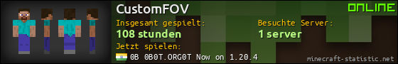 Benutzerleisten 560x90 für CustomFOV