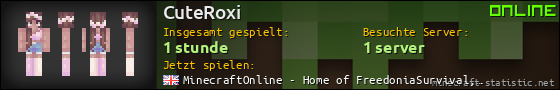 Benutzerleisten 560x90 für CuteRoxi