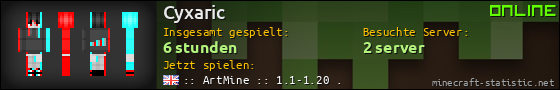 Benutzerleisten 560x90 für Cyxaric