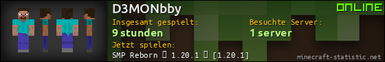 Benutzerleisten 560x90 für D3MONbby