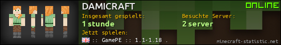 Benutzerleisten 560x90 für DAMICRAFT