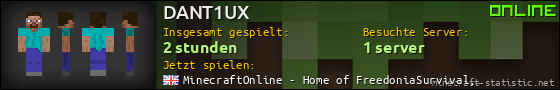 Benutzerleisten 560x90 für DANT1UX