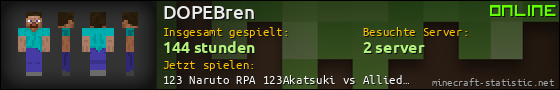 Benutzerleisten 560x90 für DOPEBren