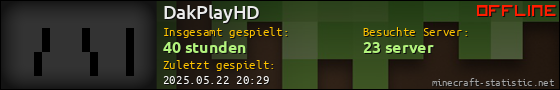 Benutzerleisten 560x90 für DakPlayHD