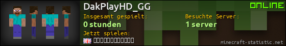 Benutzerleisten 560x90 für DakPlayHD_GG